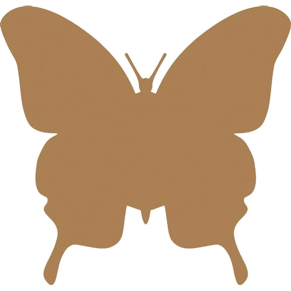 7" Butterfly, Unfinished MDF Art Shape by Wooden Craft Cutouts, 1-8 Thickness