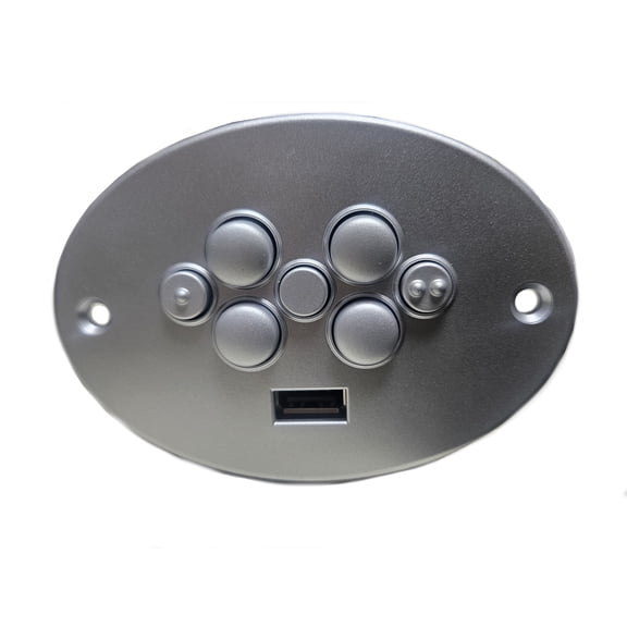 7 Button Control For Power Recline, Head Rest, 2-Position Memory, Home Button, and USB