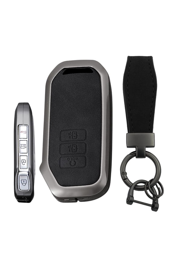 7 Button Zinc Alloy key Protector Key Fob Cover Fit for Kia EV6 GT-Line K8 V6 Sportage Niro Hybrid 2023 Sorento Keyless Entry Key Fob Accessories Protector Metal Keychain