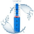 thumbnail image 1 of 7" Capacity Rain Gauge Replacement Tube,Freeze Proof Tube,Blue Water Effect,Easy-to-Read Markings,Red Float Marker,Model RM-B-T02, 1 of 3