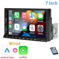 thumbnail image 1 of 7" Car Radio 1 Din Carplay Android Auto MP5 Multimedia Player Touch Screen  FM Aux Input Bluetooth USB Mirror Link Universal, 1 of 20
