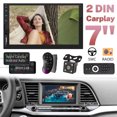7" Car Radio Apple/Andriod Carplay Car Stereo Touch Screen Double 2Din
