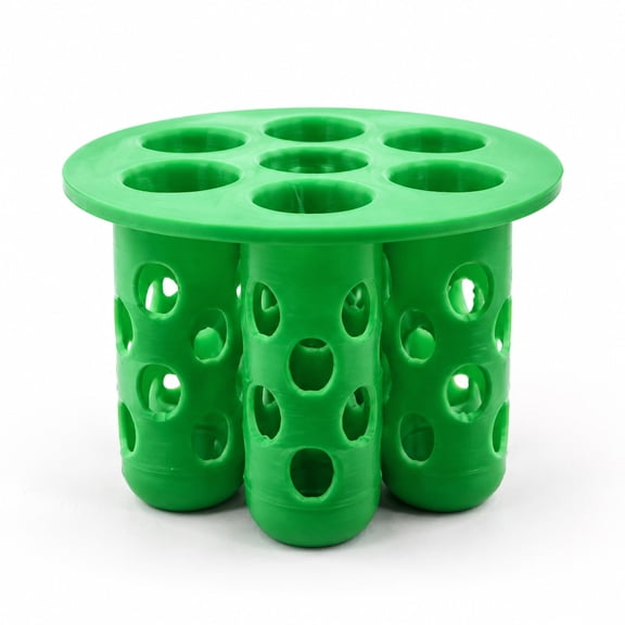 7-Cell Irregular Seedling Nursery Pots, Green Seed Starter Planters with Side Openings, 3.23 x 3.23 x 1.89 in, 2 Pack for Plant Propagation and Seed Starting