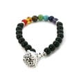 thumbnail image 1 of 7 Chakra Essential Oil Diffuser Bracelet- Black Onyx Stone, 1 of 3