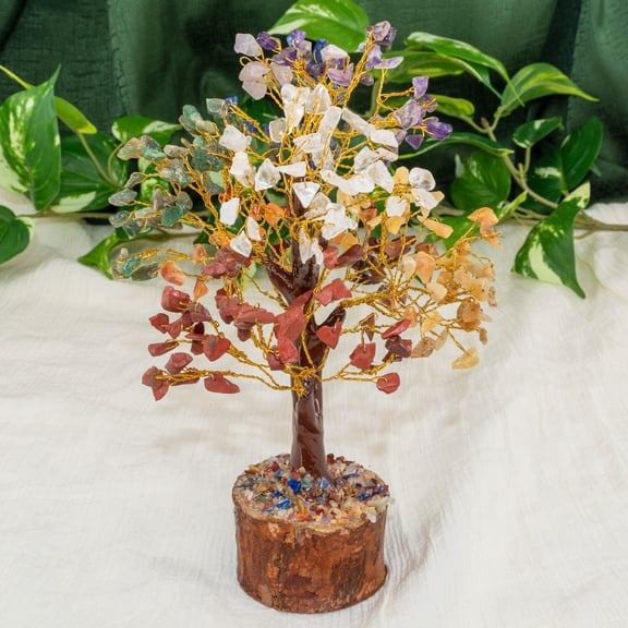 Down To Earth 7 Chakra Gemstone Tree Crystal Desktop Decor