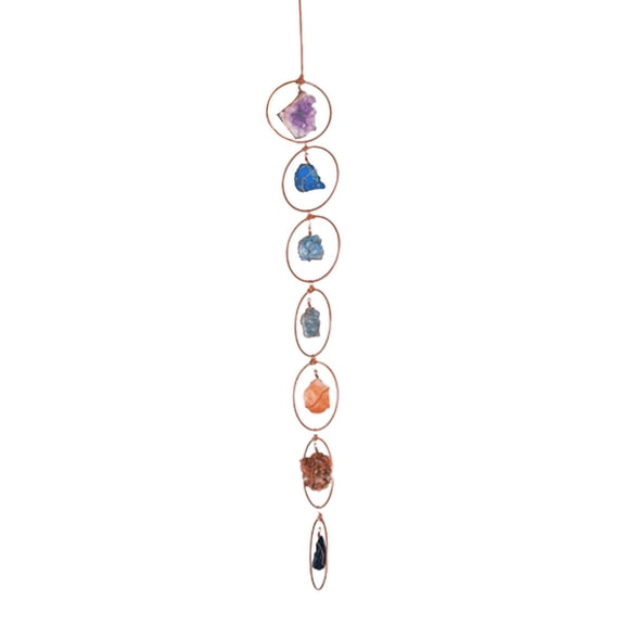 7 Chakra Gemstone Crystal Wall Decor Home-Decor Irregular-Hanging-Ornaments K5J2