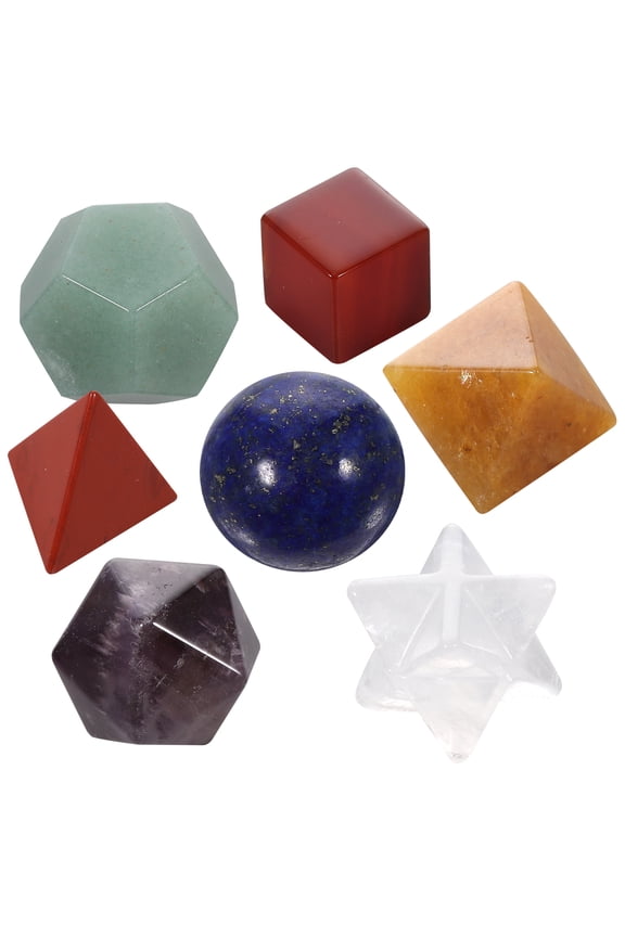 Meditation Stones Set, 7 Chakra Crystals, Assorted Colors for Decor and Healing