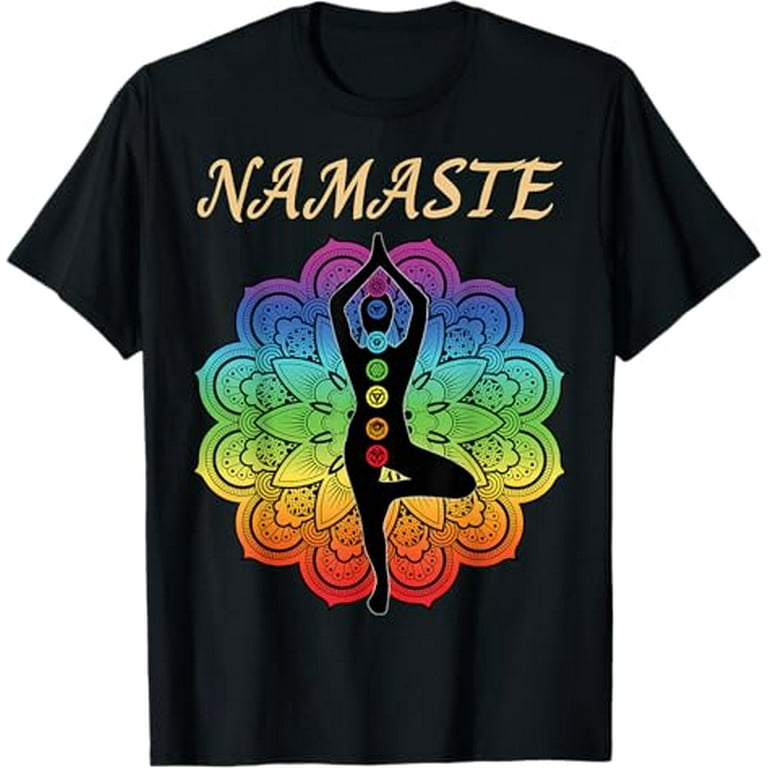 7 Chakras T Shirt Namaste Kundalini Yoga Tee 7 Chakras T Shirt Namaste Kundalini Yoga Tee