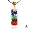 thumbnail image 1 of 7 Chakra Reiki Healing Yoga Natural Stone Pendant Necklace Unisex 2R7Y P1E2, 1 of 1