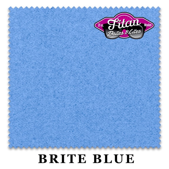 7' Championship Titan Brites & Lites Pool Billiard Table Felt Cloth - Brite Blue - Free Spots - AUTHORIZED DEALER