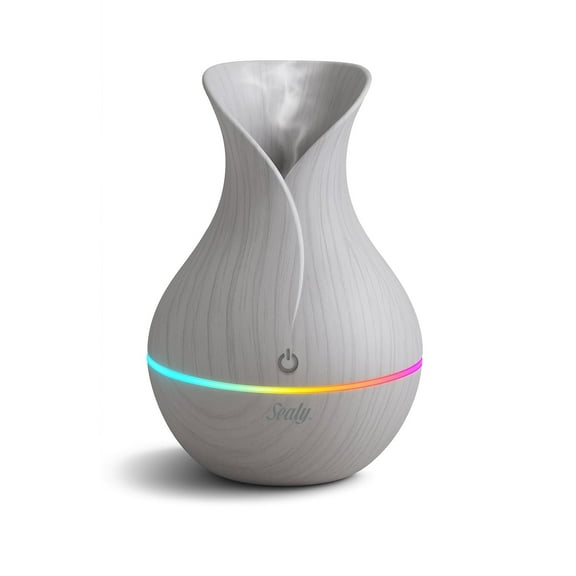 Sealy Essential Oil Diffuser, LED Humidifier & Aromatherapy Diffuser for Home & Spas, 130ml, White