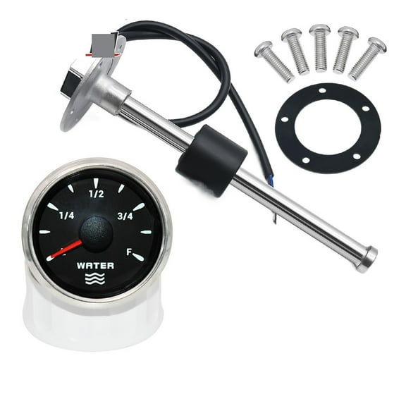 7 Color Backlight 52mm Water Level Gauge + Water Level Sensor 0~190 Ohm Water Level Indicator Meter Fit For Car Boat Marine ,High Precision