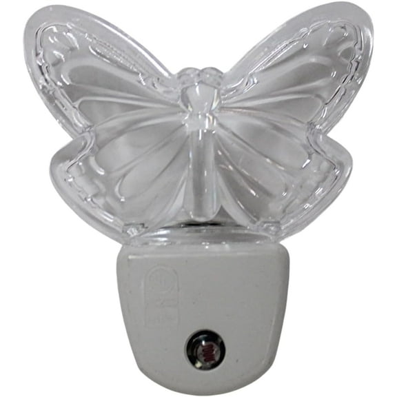 7-Color Changing LED Butterfly Night Light with Dusk to Dawn Sensor  Auto On/Off, Cool to Touch, Wall Hugger Plug  UL Certified for Kids Room, Hallway, Bathroom, Bedroom