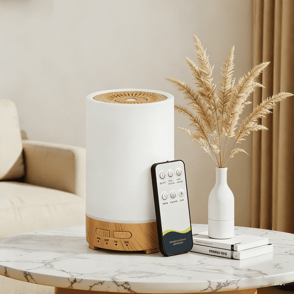 LAFAYTTE 7-Color Essential Oil Diffuser with Night Light, Auto Mist Humidifier with Timer & Waterless Auto-Off for Home Bedroom