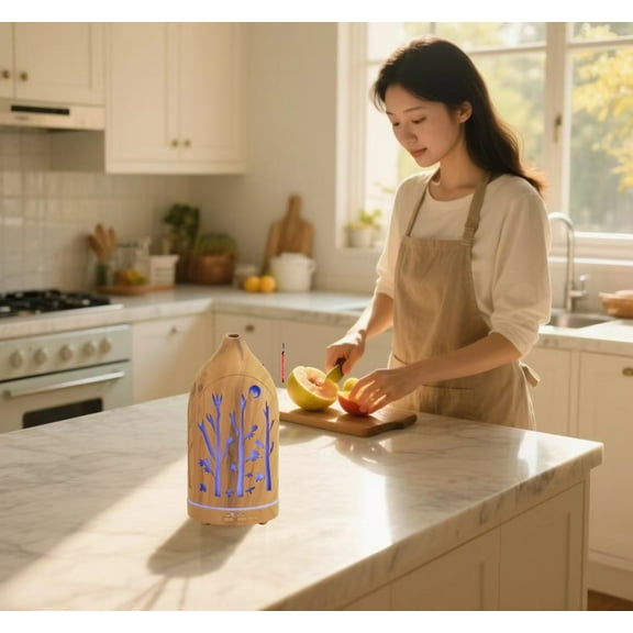 7-Color LED Essential Oil Diffuser with Auto Shut Off Quiet Humidifier for Spa & Relaxation Aromatherapy Diffuser for Home & Office