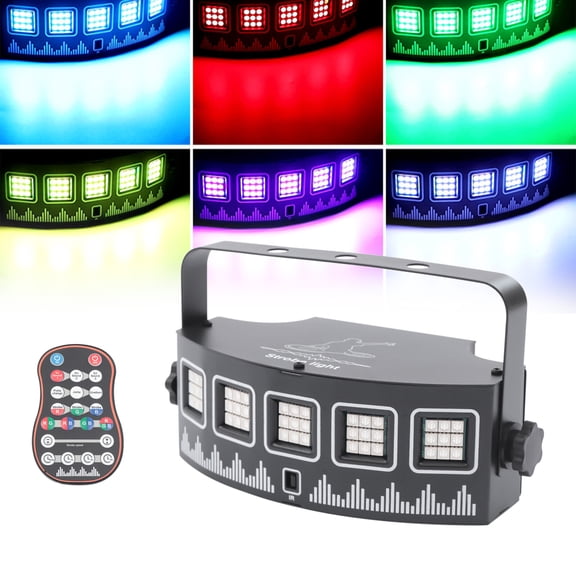 7 Color LED Show Lighting 45 Beads Lights DJ Disco Party Bar Stage Light