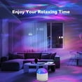 thumbnail image 1 of 7 Color change along with the rhythm of the music，2 Scene - Ocean Wave & 3D Water Ripple Projector Light，Star Projector with Remote Control for Adults Bedroom Decoration, Party,Star Night Light, 1 of 7