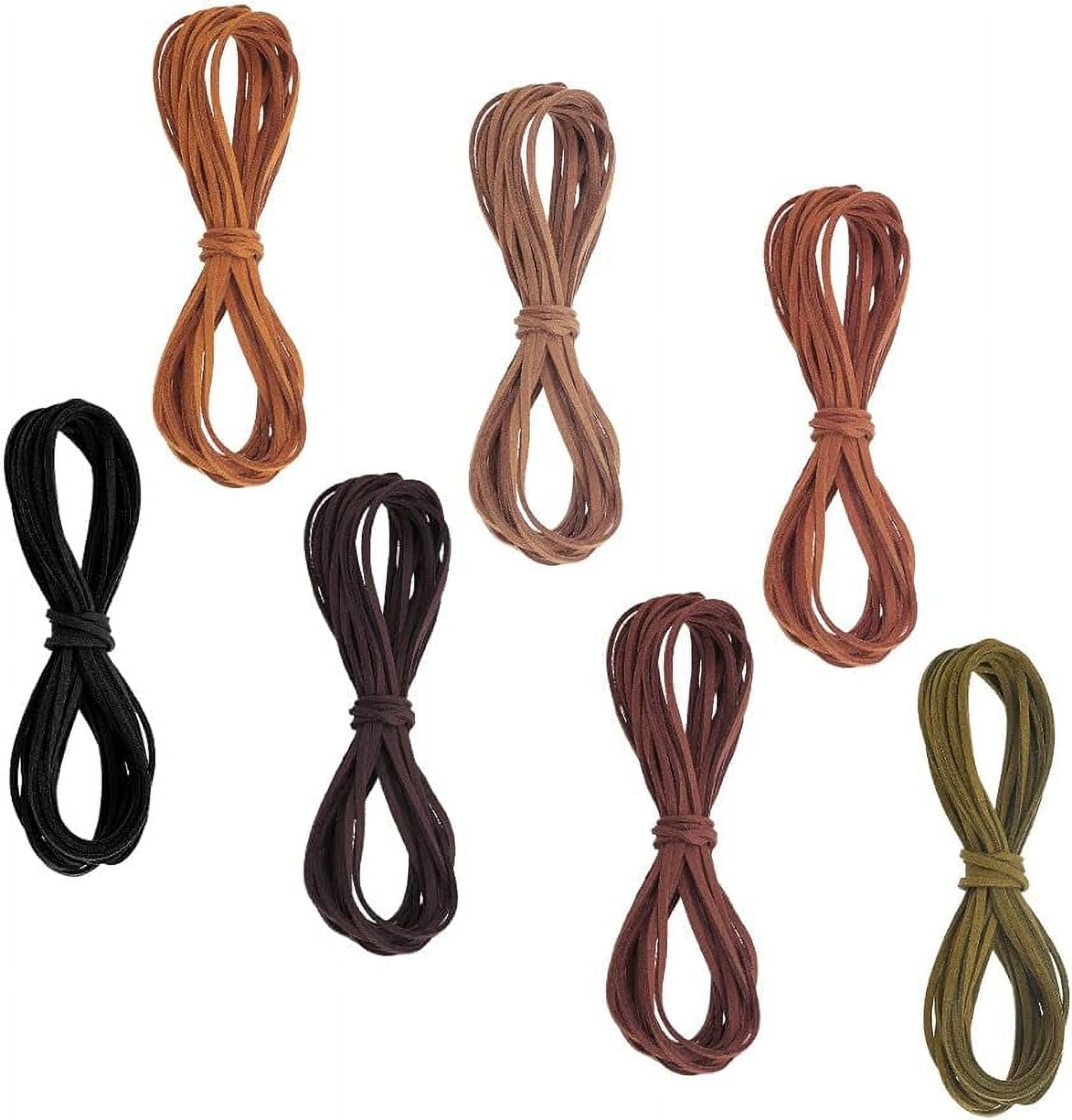 7 Colors 2.5mm Faux Suede Leather Cord 38 Yards Imitation Leather ...