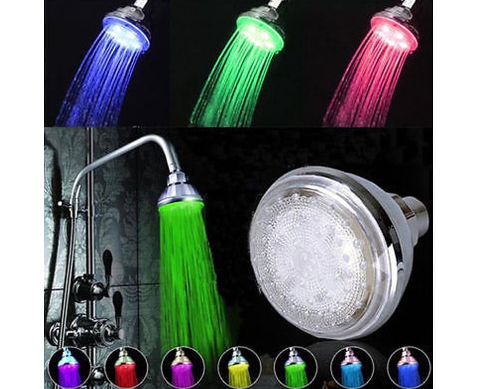 7 Colors Automatic Changing LED Romantic Water Shower Spray Head ...