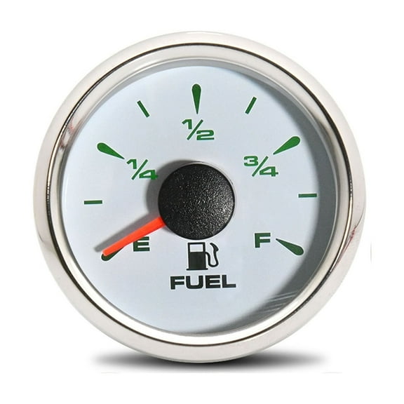 7 Colors Backlight Car Marine Boat Water Level Gauge Oil Tank Fuel Level Indication For 0-190 Ohm 240-33 Ohm Fuel Sending Unit ,Easy Setup