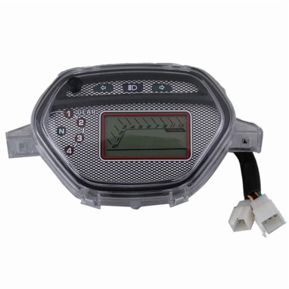 7 Colors Backlight ​LCD Speedometer Pnp ​DIGITAL METER Alpha for Wave 100 Old/Ex5 Class/Wave Alpha 110 CD,1 x Motorcycle Speedometer,Gray