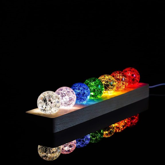 7 Colors Chakra Balls 40mm Sphere Night Light