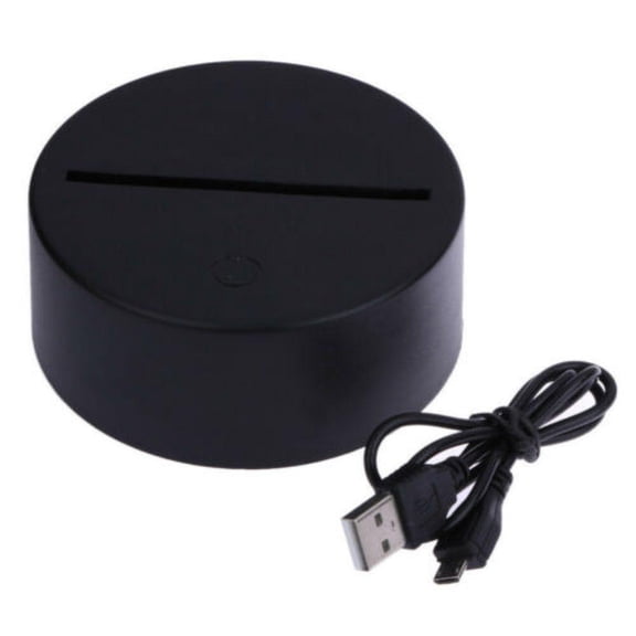 7 Colors Change 3D Stereoscopic Kids Home Gifts Visual Touch Lamp Music Note 3D LED Night Lights