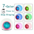 thumbnail image 1 of 7-Colors Changing LED Nightlight Digital Calendar Temp Alarm Clock For Kids, 1 of 5