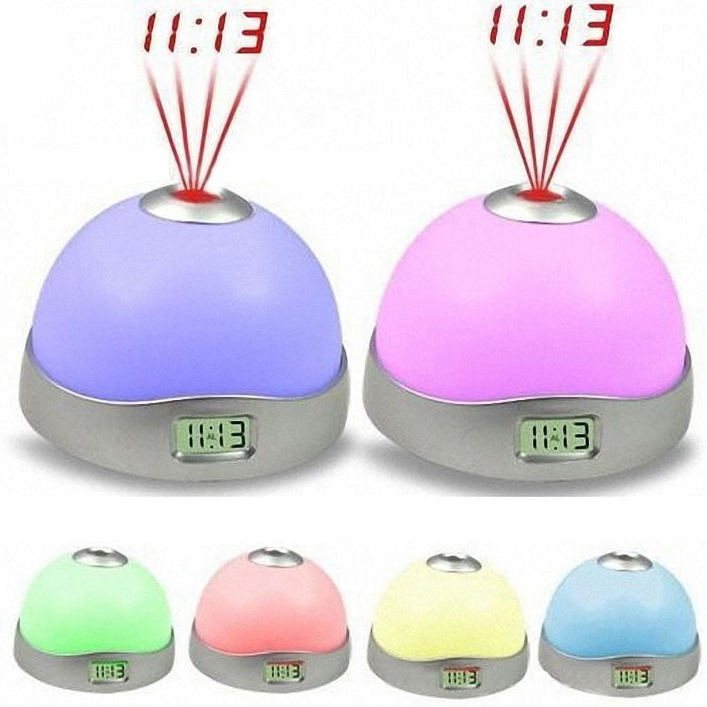 7 Colors LED Change Star Night Light Projector Backlight Clock Digital