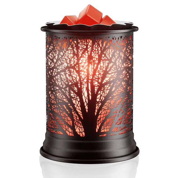 UNTIMATY Electric Wax Warmer with 7 Colors LED Changing Light Wax Melt Warmer Fragrance Warmer for Home Office Gifts & Decor(Black Forest)