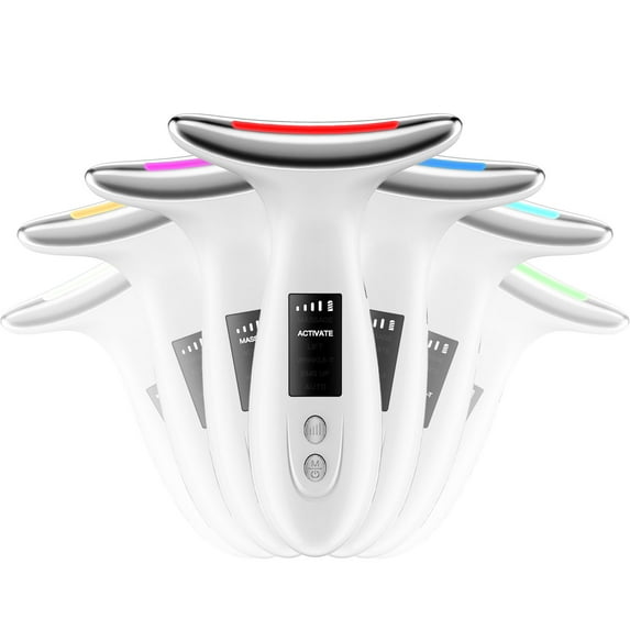 7 Colors Red-Light-Therapy-Wand for Neck, Face Neck Massager for Skin Care, Facial sculpting Roller Tool, Facial Massager Device