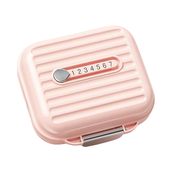 7-Compartment Mini Portable Pillbox Cute Cartoon Design Moisture Proof Leak Proof Weekly Organizer For Travel Pocket Size Pill Case For Morning Noon Evening Medication