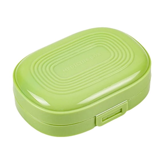 7 Compartment Weekly Organizer, moisture resistant mini storage box, removable individual containers for travel vitamins crafts small items
