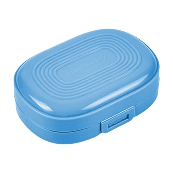 7 Compartment Weekly Organizer, moisture resistant mini storage box, removable individual containers for travel vitamins crafts small items