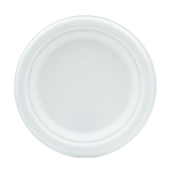 7" Compostable Fiber Molded/Bagasse Plate, 1000 CT
