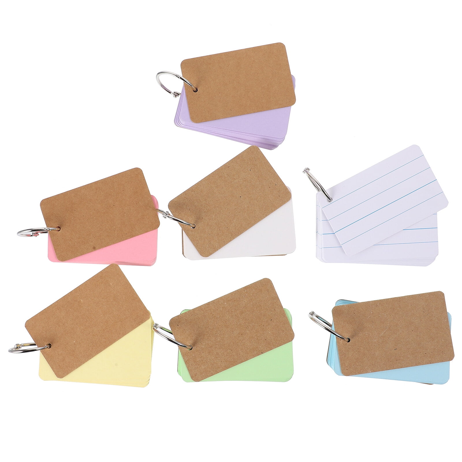 7 Copies Portable Handwriting Card Memo Paper Revision Cards Memo Cards