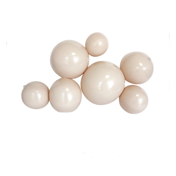7 Count Heavy-Duty Linked decorative Balls, Reusable Pvc Construction, Featuring Gender Neutral Baby Shower decorations, Home Wall decor, Party decorations, Ideal for Elevating