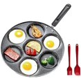 7 Cup Egg Frying Pan,Mini Pancake Maker,Aluminum Non Stick Fried Eggs ...