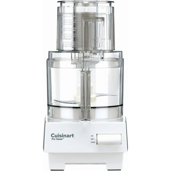 7-Cup Pro Classic Food Processor 600-Watt Motor Vegetable Chopper & Blender for Mincing Dicing Shredding Puree & Kneading Dough DLC-10SYP1 White