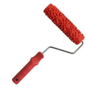 7 '' DIY Embossed Paint Roller Textured Roller Paint Roller with Pattern, Pattern Selectable , #3, as described 3