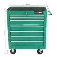 thumbnail image 1 of 7 DRAWERS MULTIFUNCTIONAL TOOL CART WITH WHEELS-BLUE, 1 of 2