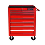 7 DRAWERS MULTIFUNCTIONAL TOOL CART WITH WHEELS-RED
