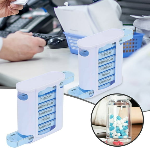 7 Day Drawer 28 Grid Box Detachable And Sealed Organizer Candy And Storage Container/ Pill Storage Box