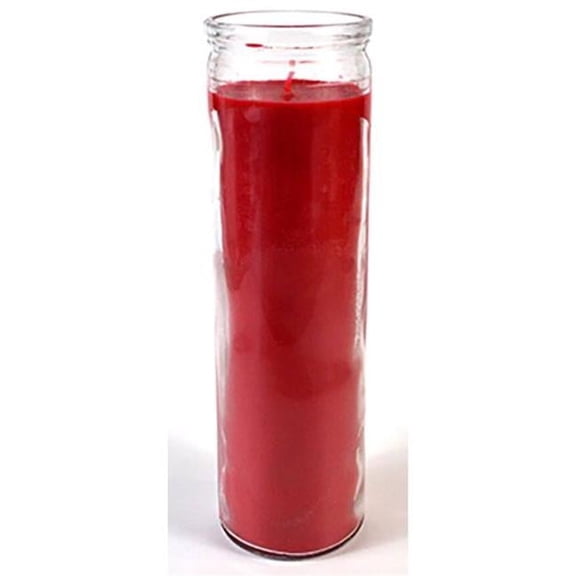 7-Day Jar Candle - Red - 2 lbs - Long-Lasting Burn