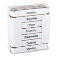 thumbnail image 1 of 7-Day Medication Organizer - Stackable Weekly Pill Organizer with 7(Days)×4(Morning/Noon/Evening/Night) Compartments,White, 1 of 5