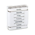 thumbnail image 1 of 7-Day Medication Organizer - for Effortless Health Management, Stackable Weekly Pill Organizer with 7Compartments, Travel-Friendly(White), 1 of 8