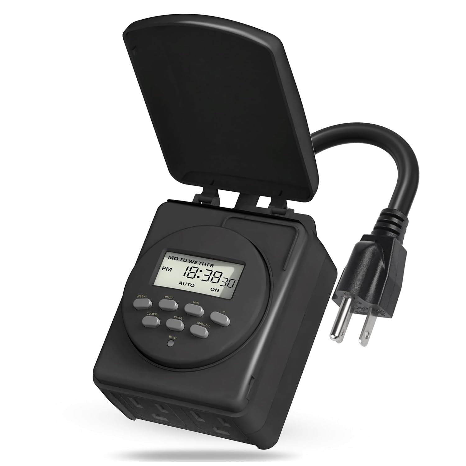 7 Day Outdoor Heavy Duty Digital Programmable Timer, Outdoor Timer ...
