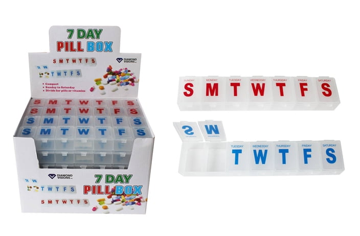 7 Day Pill Box (24 Units Included)