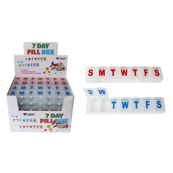 7 Day Pill Box (24 Units Included)