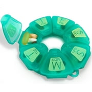 7 Day Pill Organizer, Weekly Pill Box Medicine Organizer for Daily Medicine, Vitamins & Supplements, Travel Friendly BPA Pill Box
